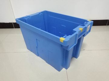 स्टैकिंग नेस्टिंग सॉलिड प्लास्टिक टोट बॉक्स मानक आकार 600 * 400 मिमी
